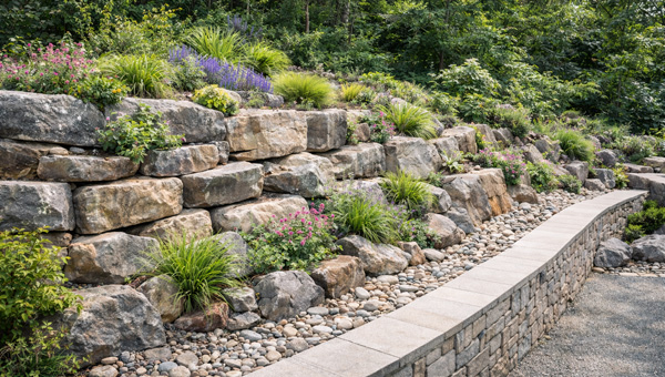 Allée-moderne-et-jardin-verdoyant